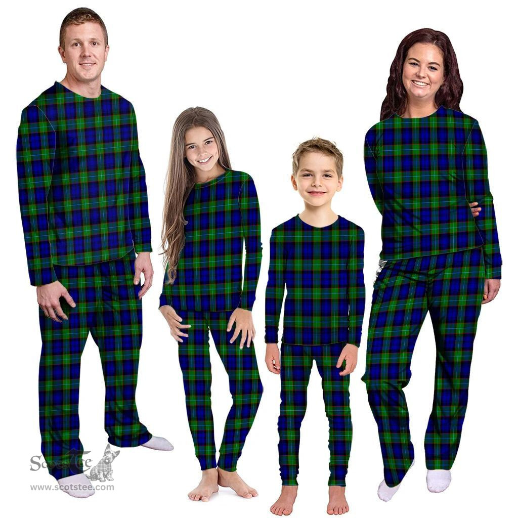 Scottish Sempill Modern Clan Tartan Pyjama Family Set - Classic Scottish Plaid Tartan Plaid