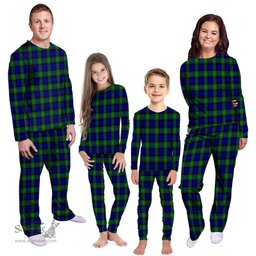 Scottish Sempill Modern Clan Tartan Pyjama Family Set - Classic Scottish Plaid Tartan Plaid