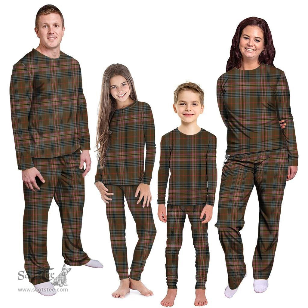 Scottish Kennedy Weathered Clan Tartan Pyjama Family Set - Classic Scottish Plaid Tartan Plaid