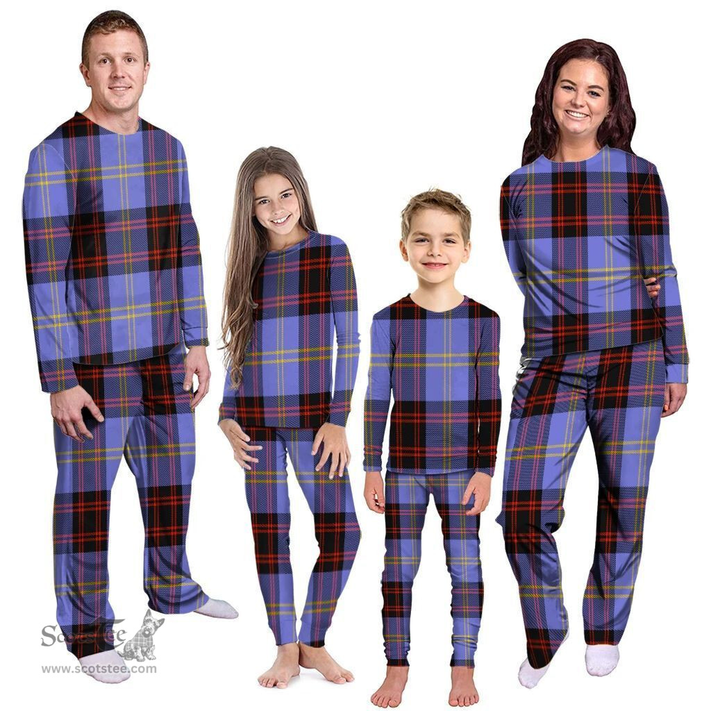 Scottish Rutherford Clan Tartan Pyjama Family Set - Classic Scottish Plaid Tartan Plaid
