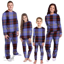 Scottish Rutherford Clan Tartan Pyjama Family Set - Classic Scottish Plaid Tartan Plaid