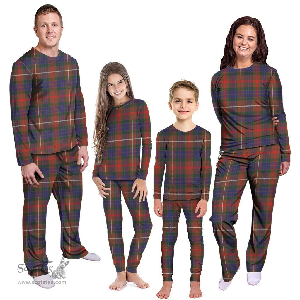 Scottish Fraser Hunting Modern Clan Tartan Pyjama Family Set - Classic Scottish Plaid Tartan Plaid