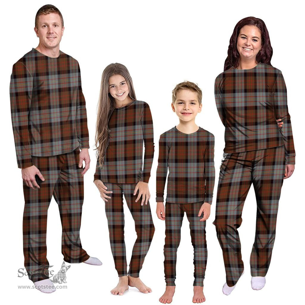 Scottish Cameron of Erracht Weathered Clan Tartan Pyjama Family Set - Classic Scottish Plaid Tartan Plaid