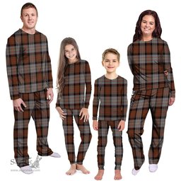 Scottish Cameron of Erracht Weathered Clan Tartan Pyjama Family Set - Classic Scottish Plaid Tartan Plaid