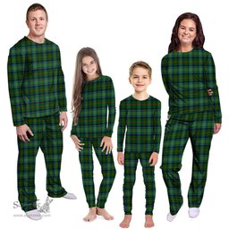 Scottish Cranstoun Clan Tartan Pyjama Family Set - Classic Scottish Plaid Tartan Plaid