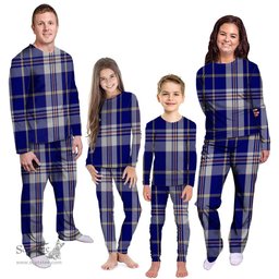 Scottish Presley Clan Tartan Pyjama Family Set - Classic Scottish Plaid Tartan Plaid