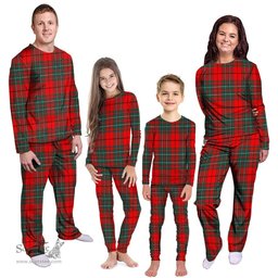 Scottish Cheyne Tartan Clan Tartan Pyjama Family Set - Classic Scottish Plaid Tartan Plaid