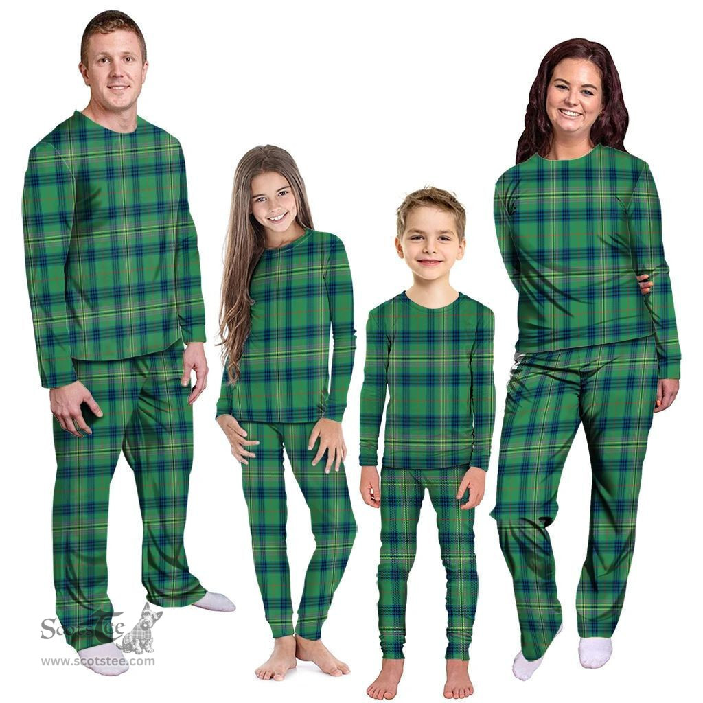 Scottish Kennedy Ancient Clan Tartan Pyjama Family Set - Classic Scottish Plaid Tartan Plaid