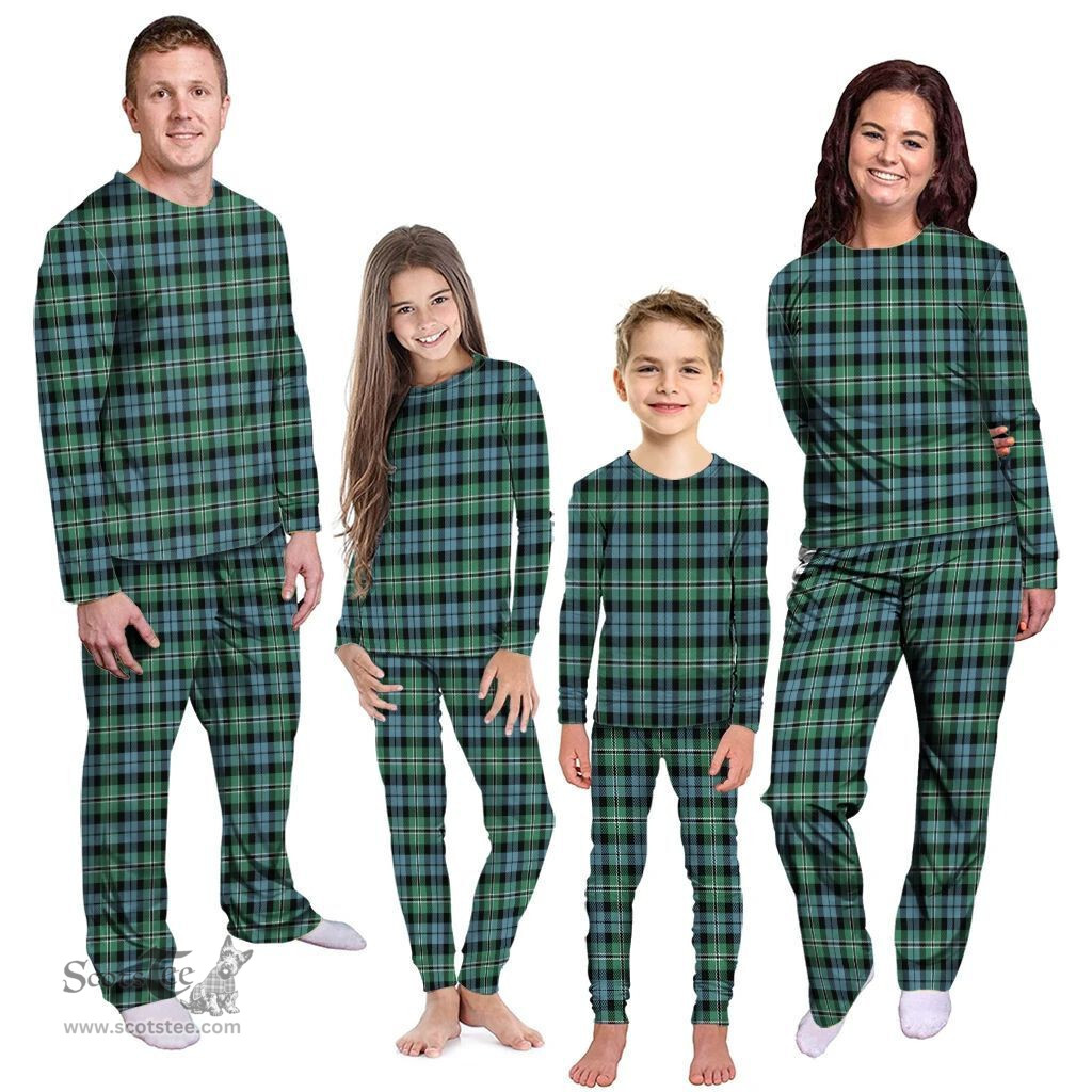 Scottish Melville Clan Tartan Pyjama Family Set - Classic Scottish Plaid Tartan Plaid