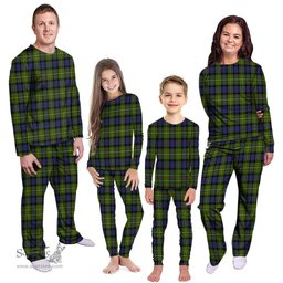 Scottish Ferguson Modern Clan Tartan Pyjama Family Set - Classic Scottish Plaid Tartan Plaid