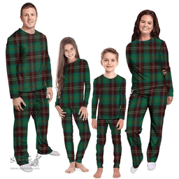 Scottish Chisholm Hunting Ancient Clan Tartan Pyjama Family Set - Classic Scottish Plaid Tartan Plaid
