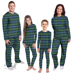 Scottish MacNeill of Barra Ancient Clan Tartan Pyjama Family Set - Classic Scottish Plaid Tartan Plaid