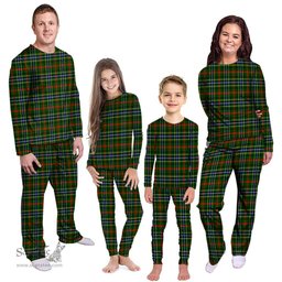 Scottish Bisset Clan Tartan Pyjama Family Set - Classic Scottish Plaid Tartan Plaid