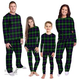 Scottish Sutherland Modern Clan Tartan Pyjama Family Set - Classic Scottish Plaid Tartan Plaid