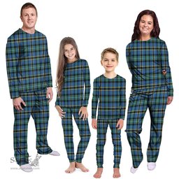 Scottish Weir Ancient Clan Tartan Pyjama Family Set - Classic Scottish Plaid Tartan Plaid