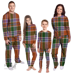 Scottish Birrell Clan Tartan Pyjama Family Set - Classic Scottish Plaid Tartan Plaid