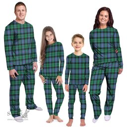 Scottish Morrison Ancient Clan Tartan Pyjama Family Set - Classic Scottish Plaid Tartan Plaid