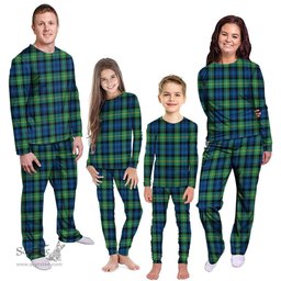 Scottish Gordon Ancient Clan Tartan Pyjama Family Set - Classic Scottish Plaid Tartan Plaid