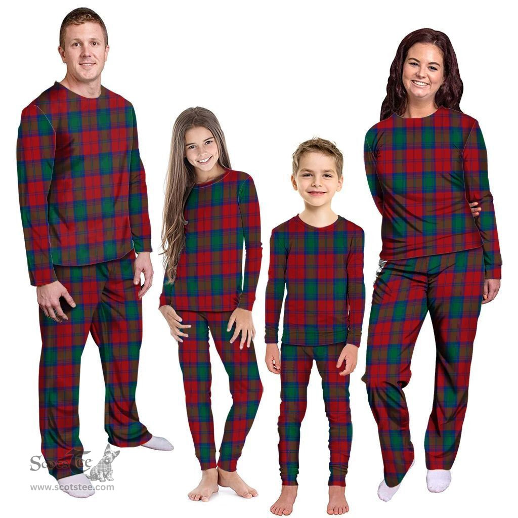 Scottish Lindsay Modern Clan Tartan Pyjama Family Set - Classic Scottish Plaid Tartan Plaid