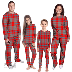 Scottish Moubray Clan Tartan Pyjama Family Set - Classic Scottish Plaid Tartan Plaid