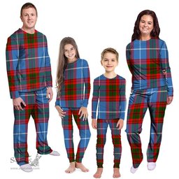 Scottish Preston Clan Tartan Pyjama Family Set - Classic Scottish Plaid Tartan Plaid