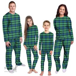 Scottish Graham of Montrose Ancient Clan Tartan Pyjama Family Set - Classic Scottish Plaid Tartan Plaid