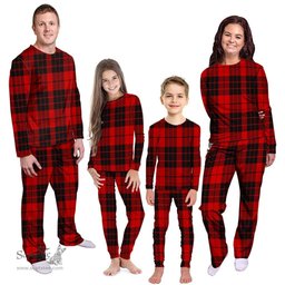 Scottish MacLeod of Raasay Clan Tartan Pyjama Family Set - Classic Scottish Plaid Tartan Plaid