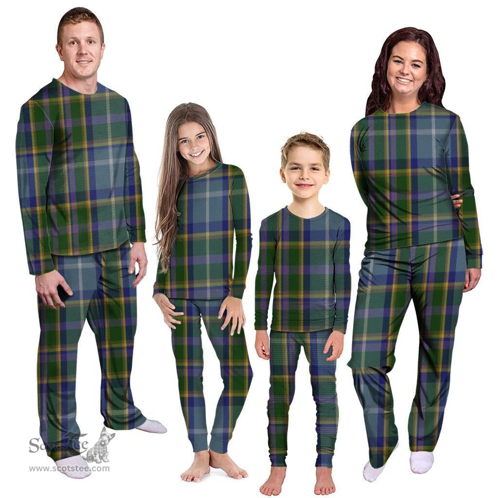 Scottish Manx Nation Clan Tartan Pyjama Family Set - Classic Scottish Plaid Tartan Plaid
