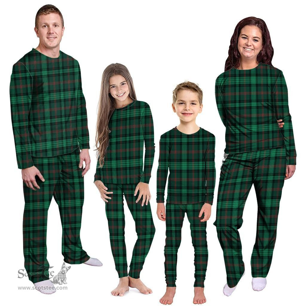 Scottish Ross Hunting Modern Clan Tartan Pyjama Family Set - Classic Scottish Plaid Tartan Plaid