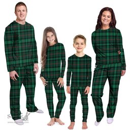 Scottish Ross Hunting Modern Clan Tartan Pyjama Family Set - Classic Scottish Plaid Tartan Plaid