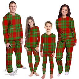 Scottish Callander Modern Clan Tartan Pyjama Family Set - Classic Scottish Plaid Tartan Plaid