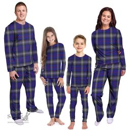 Scottish Kinnaird Clan Tartan Pyjama Family Set - Classic Scottish Plaid Tartan Plaid