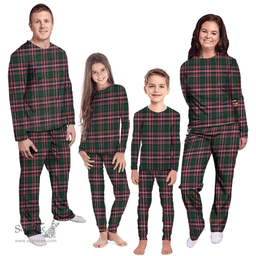 Scottish MacFarlane Hunting Modern Clan Tartan Pyjama Family Set - Classic Scottish Plaid Tartan Plaid