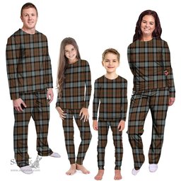 Scottish MacLaren Weathered Clan Tartan Pyjama Family Set - Classic Scottish Plaid Tartan Plaid