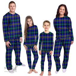 Scottish Weir Modern Clan Tartan Pyjama Family Set - Classic Scottish Plaid Tartan Plaid