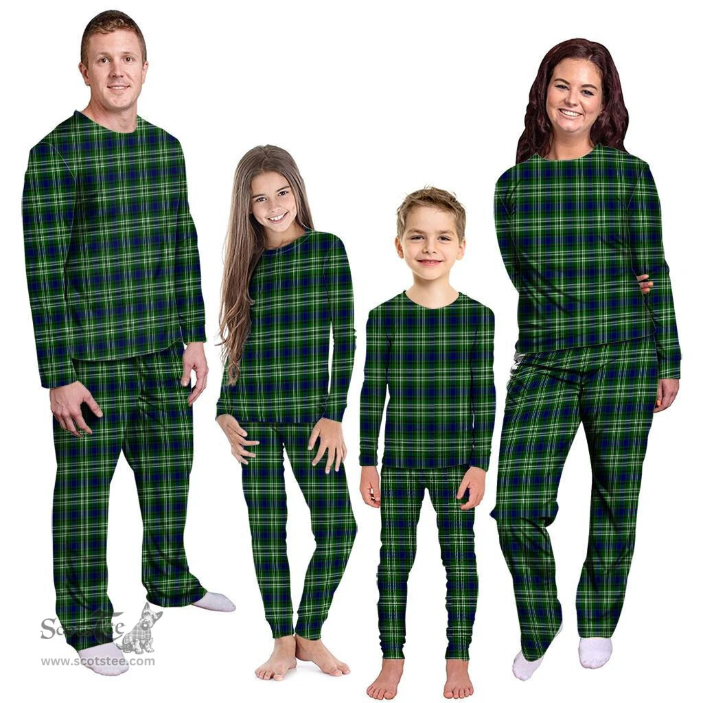 Scottish Tweedside District Clan Tartan Pyjama Family Set - Classic Scottish Plaid Tartan Plaid