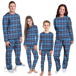Scottish Elliot Ancient Clan Tartan Pyjama Family Set - Classic Scottish Plaid Tartan Plaid