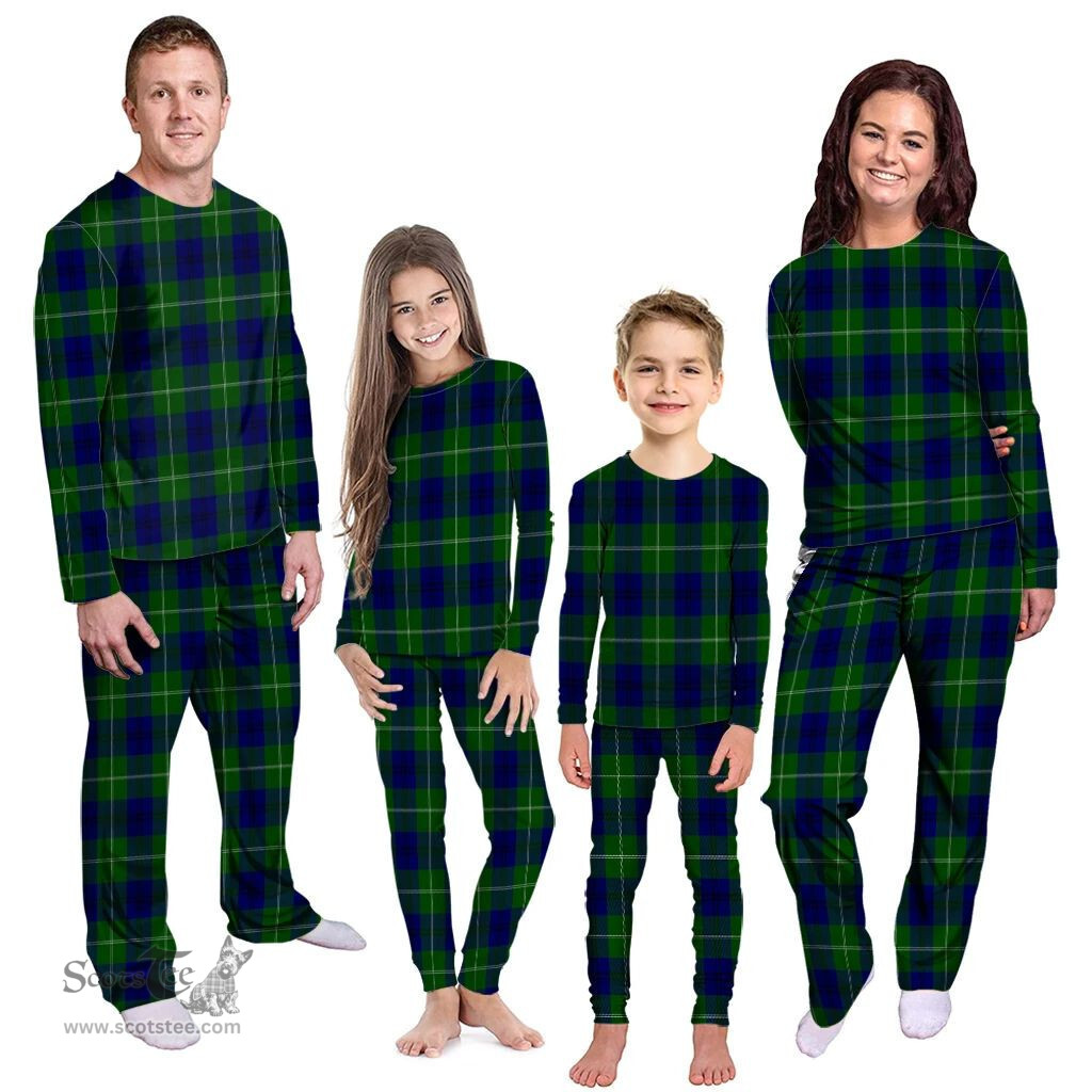 Scottish Oliphant Modern Clan Tartan Pyjama Family Set - Classic Scottish Plaid Tartan Plaid