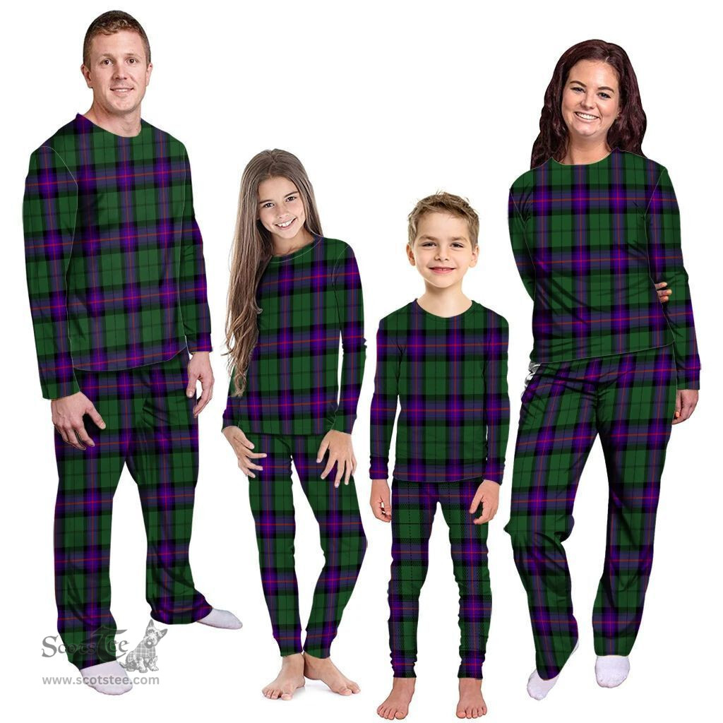 Scottish Armstrong Modern Clan Tartan Pyjama Family Set - Classic Scottish Plaid Tartan Plaid