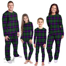 Scottish Armstrong Modern Clan Tartan Pyjama Family Set - Classic Scottish Plaid Tartan Plaid