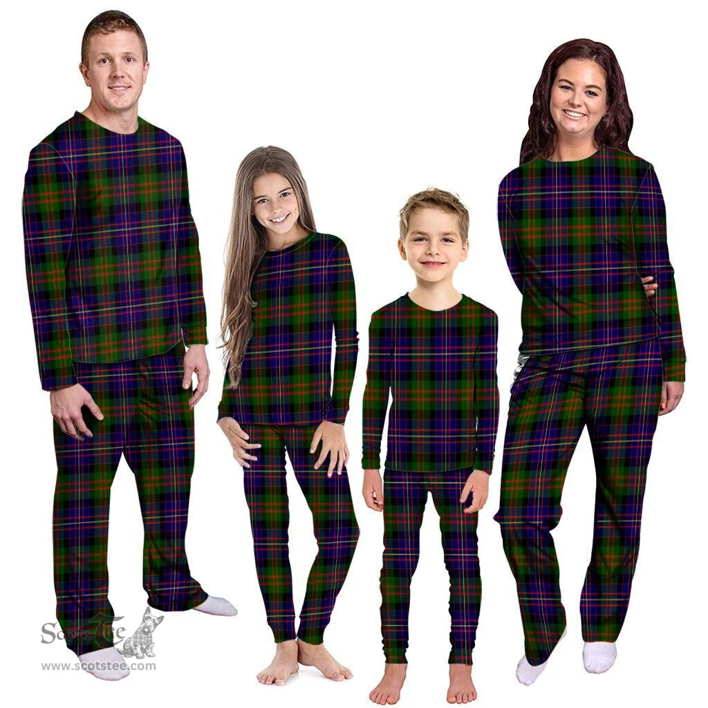 Scottish Cameron of Erracht Modern Clan Tartan Pyjama Family Set - Classic Scottish Plaid Tartan Plaid