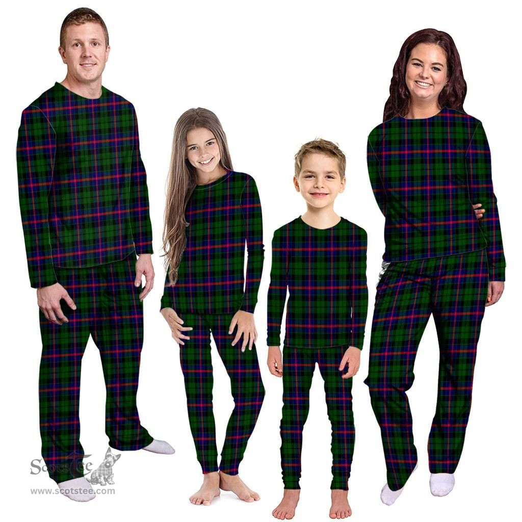 Scottish Morrison Modern Clan Tartan Pyjama Family Set - Classic Scottish Plaid Tartan Plaid
