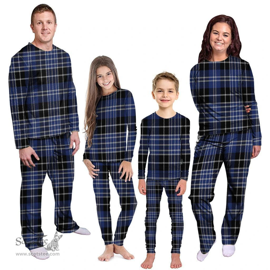 Scottish Clark Clan Tartan Pyjama Family Set - Classic Scottish Plaid Tartan Plaid