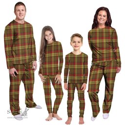 Scottish MacMillan Old Weathered Clan Tartan Pyjama Family Set - Classic Scottish Plaid Tartan Plaid