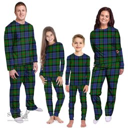 Scottish Paterson Clan Tartan Pyjama Family Set - Classic Scottish Plaid Tartan Plaid