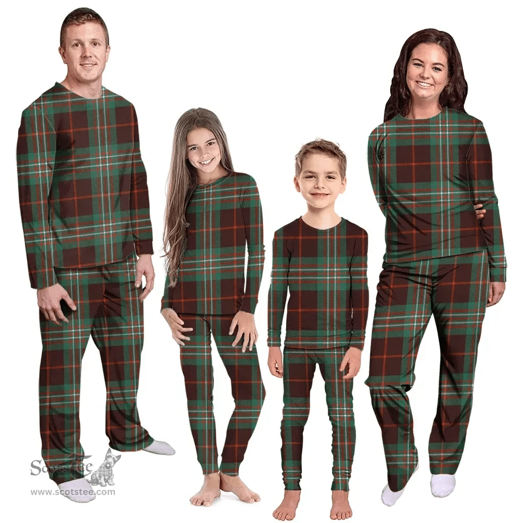Scottish Scott Brown Ancient Clan Tartan Pyjama Family Set - Classic Scottish Plaid Tartan Plaid