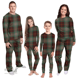 Scottish Scott Brown Ancient Clan Tartan Pyjama Family Set - Classic Scottish Plaid Tartan Plaid
