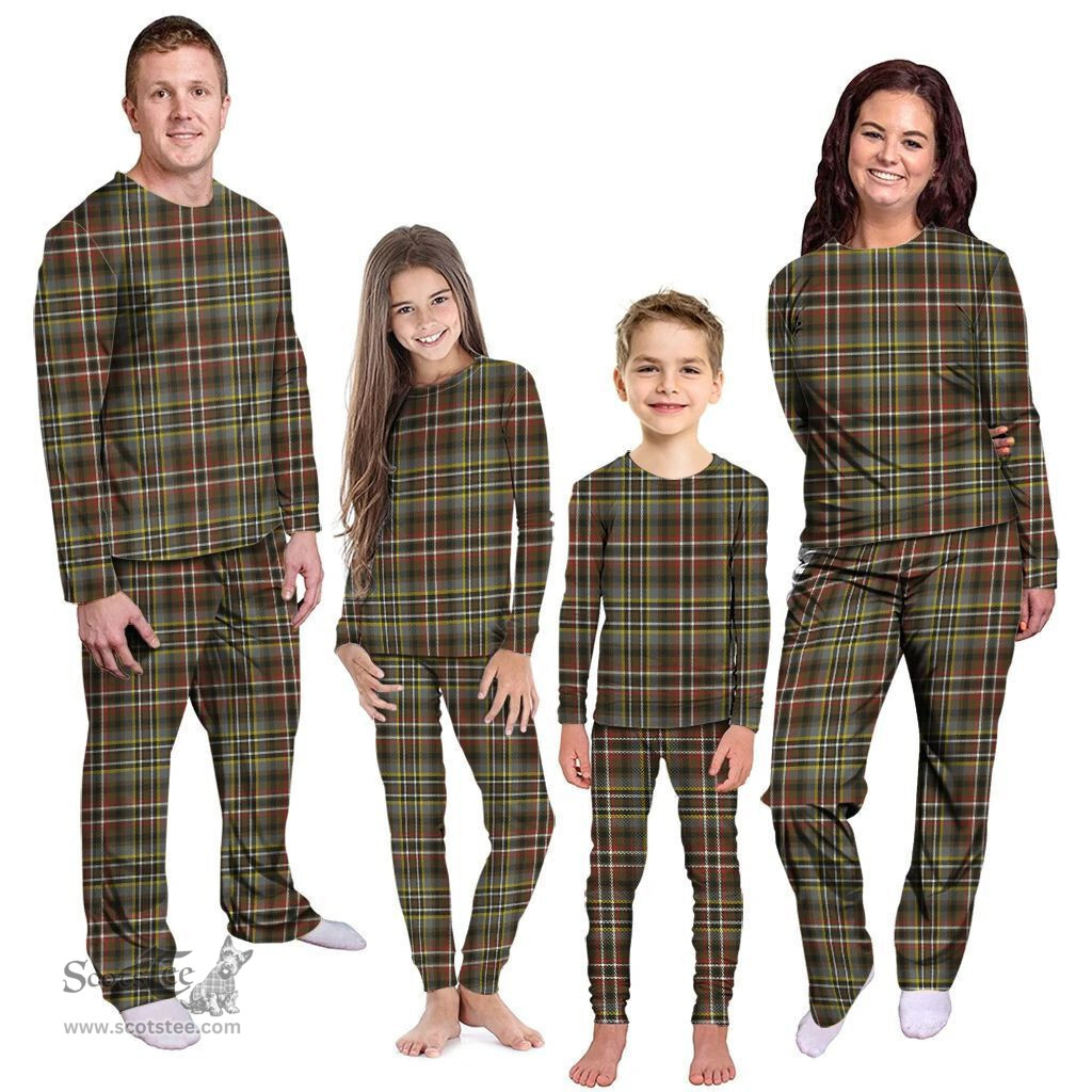 Scottish Scott Green Weathered Clan Tartan Pyjama Family Set - Classic Scottish Plaid Tartan Plaid