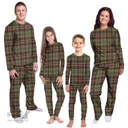 Scottish Scott Green Weathered Clan Tartan Pyjama Family Set - Classic Scottish Plaid Tartan Plaid