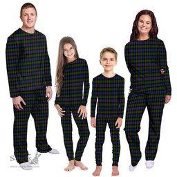 Scottish Murray of Atholl Modern Clan Tartan Pyjama Family Set - Classic Scottish Plaid Tartan Plaid